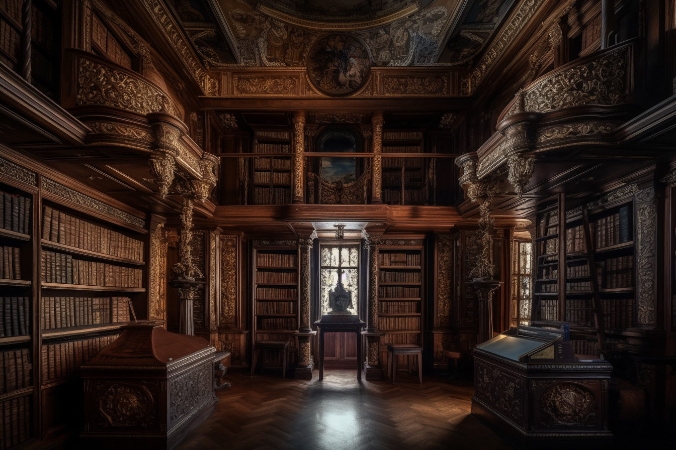 Nature library background